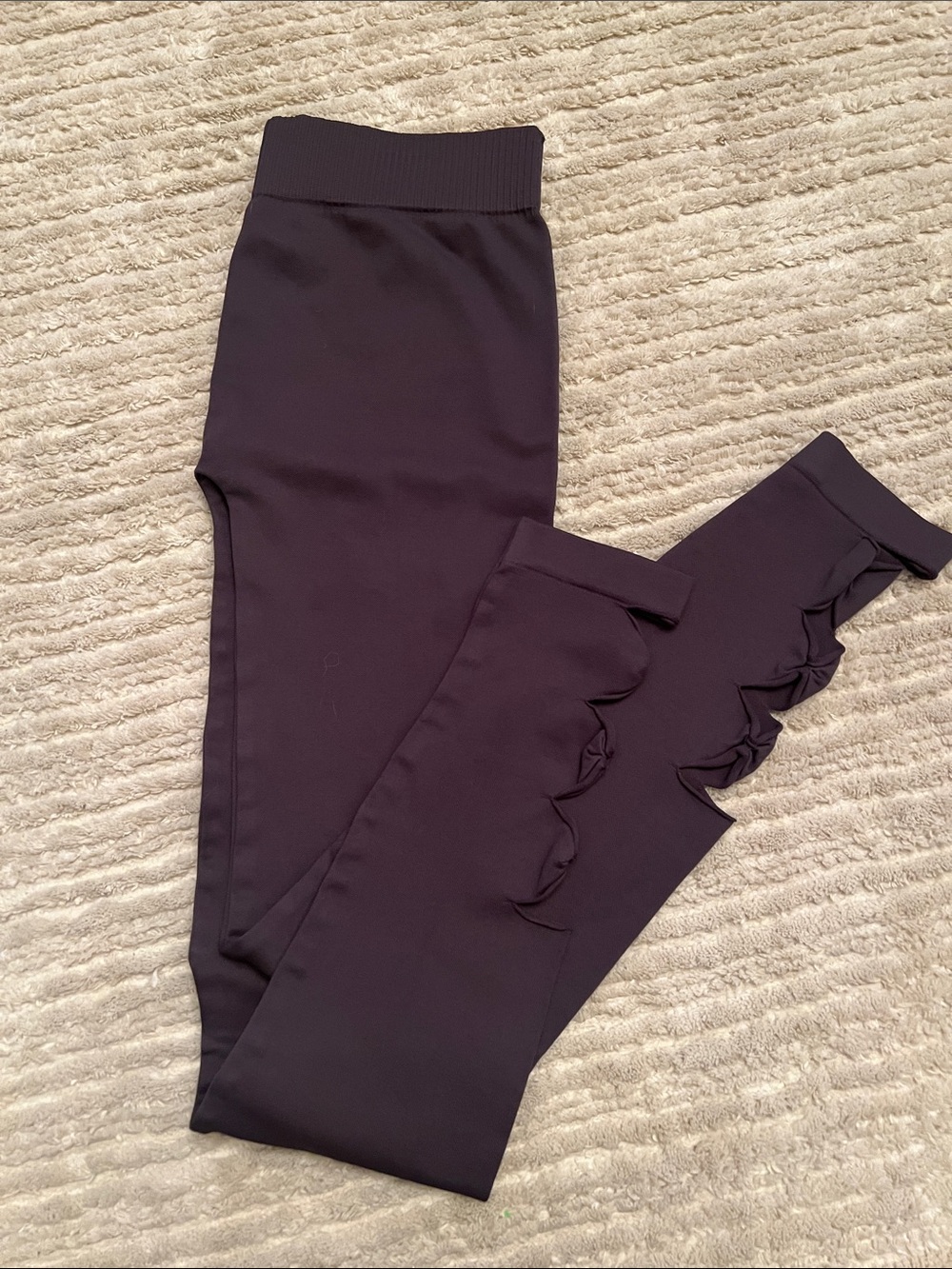 Kut from the Kloth Plum Ribbed Waistband Leggings